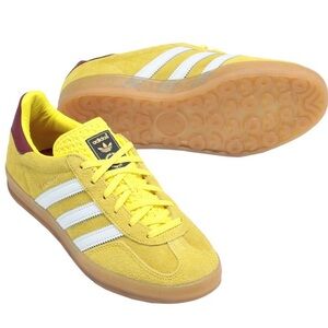 Adidas GAZELLE Yellow Suede Sneakers womens 5